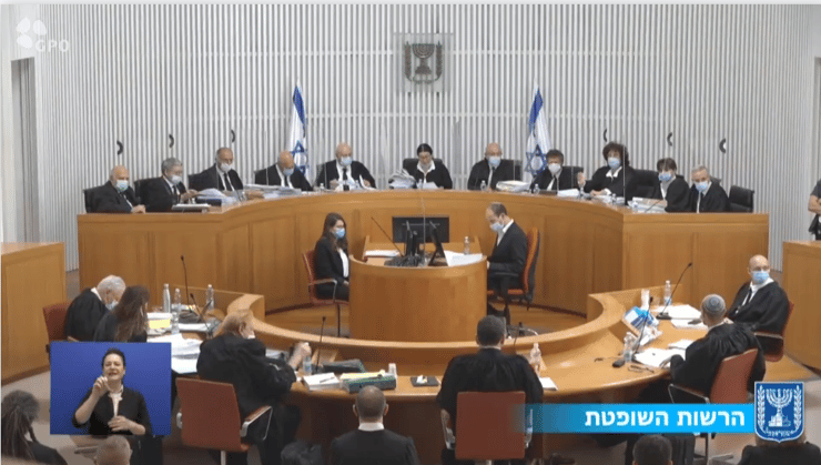  בג"ץ דן בהסכם הקואליציוני שנחתם בין הליכוד לכחול לבן