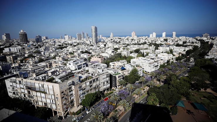 צילום: רויטרס מרכז תל אביב קו רקיע מגדלים