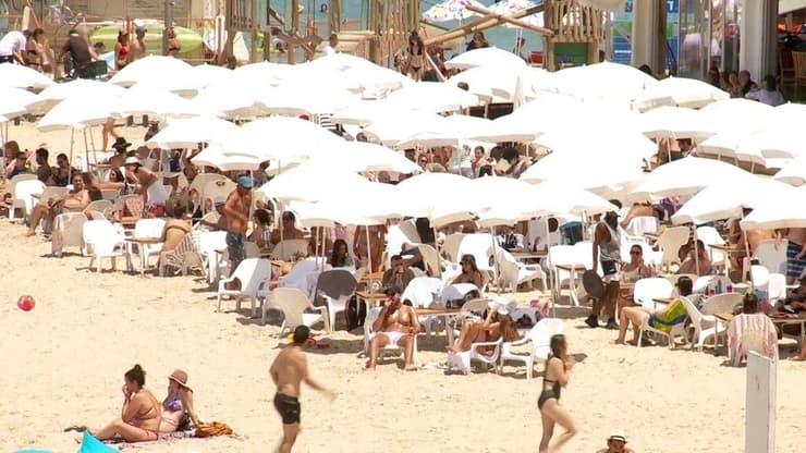 חוף הילטון, ארכיון (צילום: חגי דקל) חוף הילטון בתל אביב בצל הקורונה