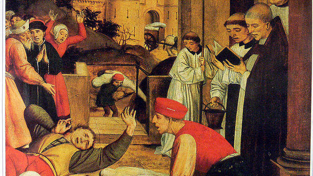 איור המתאר את המגפה