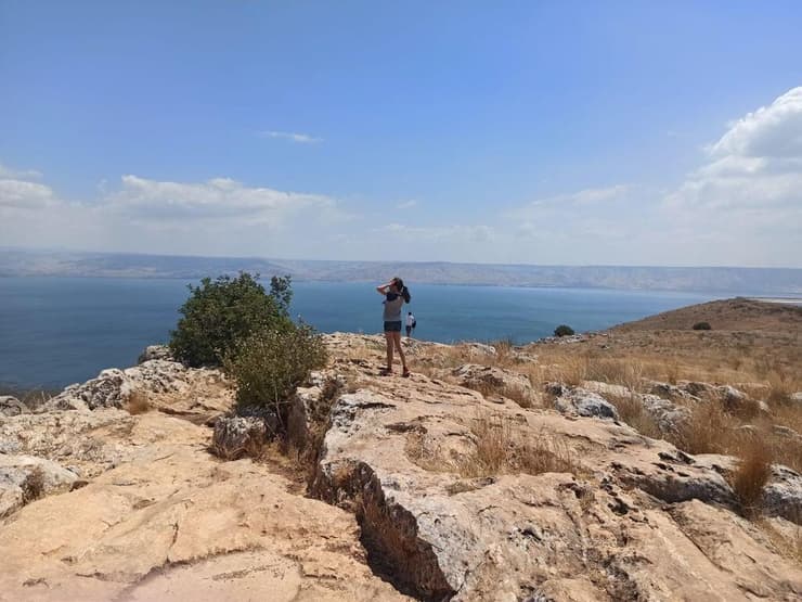 נוף לכינרת במצוק הארבל