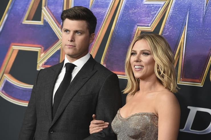 סקרלט ג'והנסון וקולין ג'וסט (צילום: AP) סקרלט ג'והנסון וקולין ג'וסט