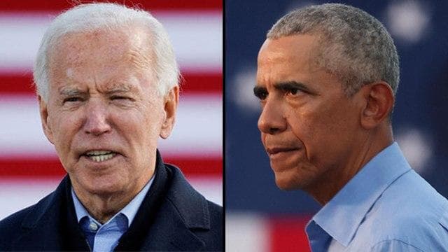 ארה"ב בחירות  ג'ו ביידן ברק אובמה