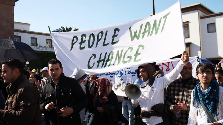 הפגנות במרוקו, האביב הערבי