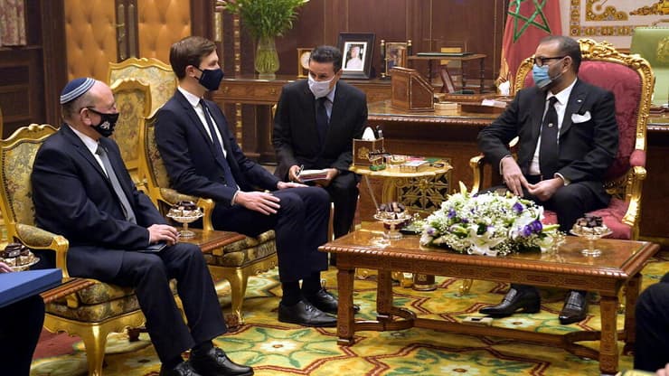 פגישת מאיר בן שבת וג'ארד קושנר עם מלך מרוקו מוחמד השישי