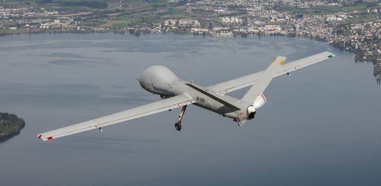 הרמס 900 (צילום: Armasuisse ) מל"ט הרמס 900 סטארליינר בניסויים בשוויץ