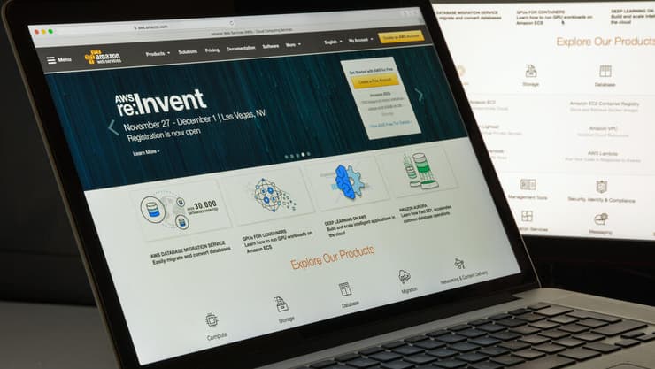 שירותי הענן של אמזון - AWS (צילום: shutterstock) שירותי הענן של אמזון - AWS