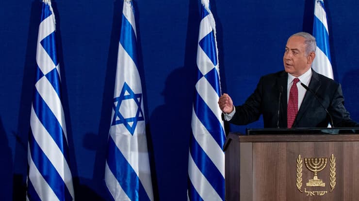 בנימין נתניהו וראש ממשלת יוון קיריאקוס מיצוטקיס