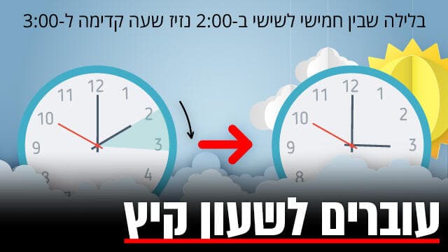 עוברים לשעון קיץ