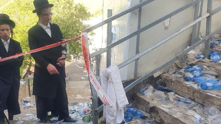 מקום הנפילה בו קרה האסון בהר מירון