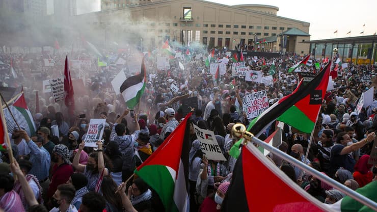 מחאה בקנדה, ארכיון (צילום: AP) מחאות בקנדה