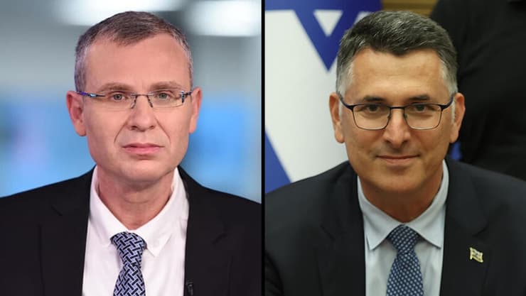 גדעון סער ויריב לוין (צילום: עמית שאבי, קובי קואנקס) גדעון סער ויריב לוין