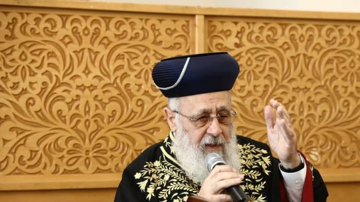הרב יצחק יוסף (צילום: יעקב כהן) הראשון לציון, הרב יצחק יוסף