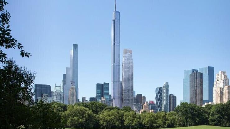 מגדל סנטרל פארק טאואר (צילום: Extell) מגדל סנטרל פארק טאואר