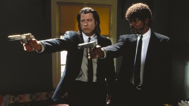 ג'ון טרבולטה (משמאל) וסמואל ל. ג'קסון ב"ספרות זולה" (צילום: AFP) ג'ון טרבולטה (משמאל) וסמואל ל. ג'קסון ב'ספרות זולה'