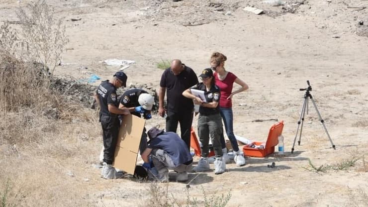 הזירה בקריית מוצקין (צילום: גיל נחושתן) זירת הרצח בקריית מוצקין