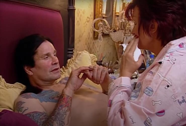 שרון ואוזי אוסבורן, מתוך "משפחת אוסבורן" (צילום מסך, MTV) שרון ואוזי אוסבורן מתוך "משפחת אוסבורן"