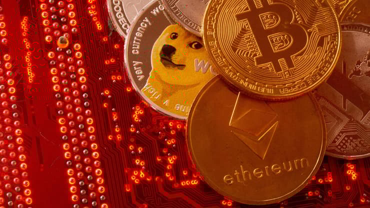 מטבעות וירטואליים. אילוסטרציה