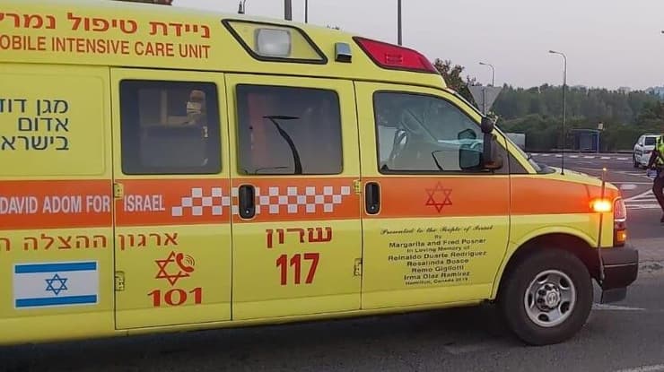 זירת התאונה בצומת שפיה, סמוך לזכרון יעקב