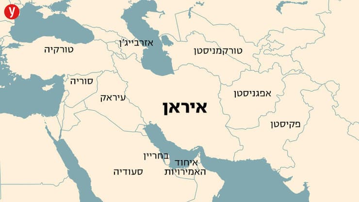 מפת הגבולות של איראן