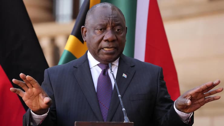 נשיא דרום אפריקה סיריל רמפוזה