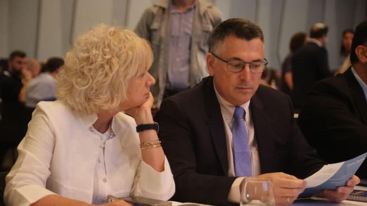 גדעון סער, גלי בהרב מיארה ועמית איסמן בכנס של משרד המשפטים