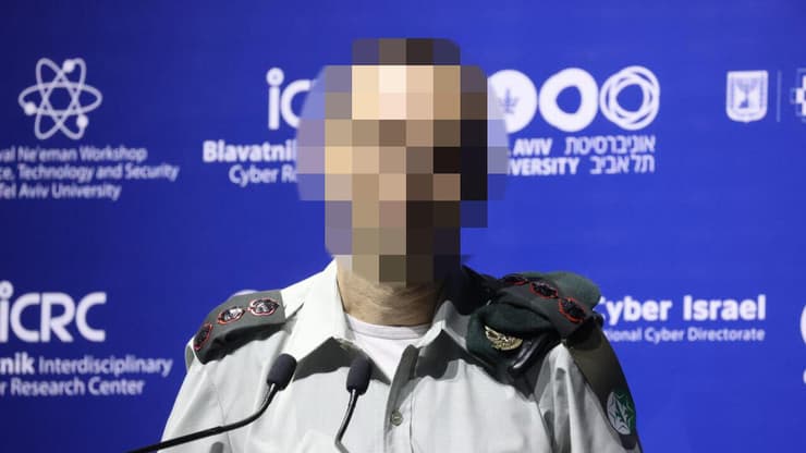 "הצלחנו למנוע את האיום באמצעות שיתוף פעולה עם האמריקנים". סגן מפקד יחידת 8200 בכנס היום (צילום: מוטי קמחי) אורי, סגן מפקד יחידת 8200