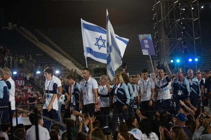 משלחת ישראל בטקס הפתיחה של המכביה ה-21