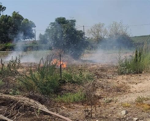 רקטה שנפלה באיזור כפר מימון 