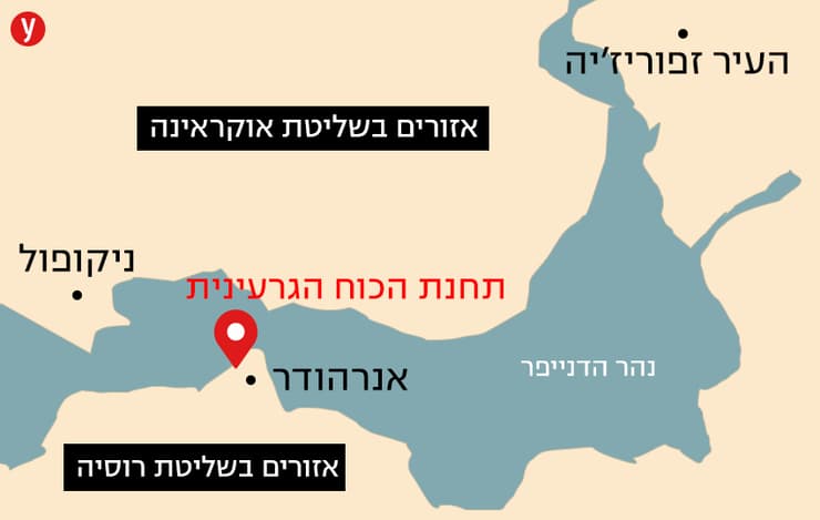 תחנת כוח גרעינית בזפוריז'יה אוקראינה