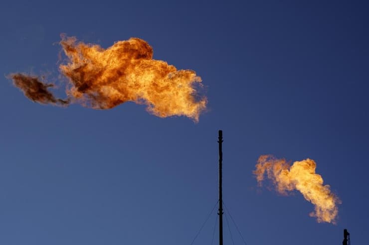 פליטת מתאן (צילום: AP) פליטת מתאן