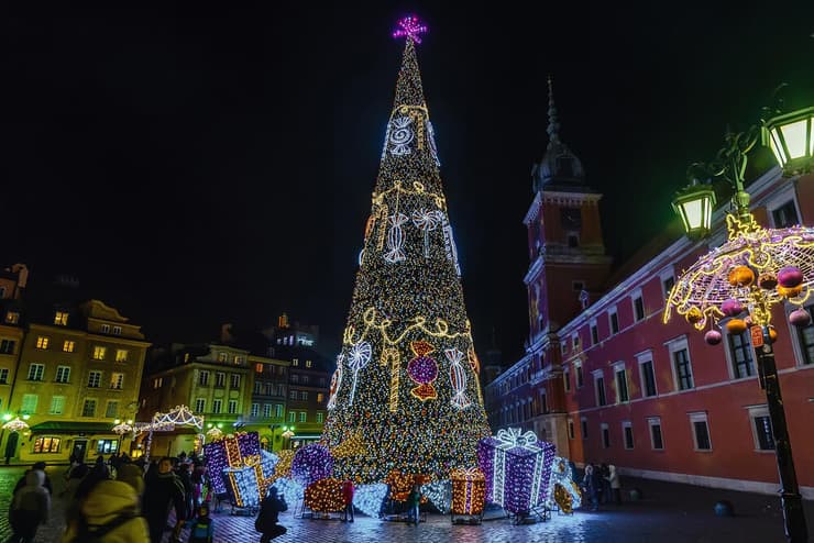 חג המולד בוורשה (צילום: shutterstock) חג המולד בוורשה