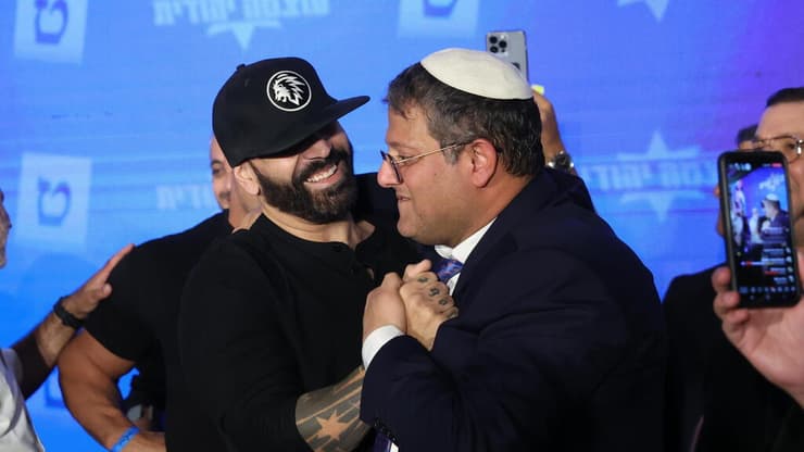 הצל עם השר בן גביר (צילום: עמית שאבי) הצל עם איתמר בן גביר