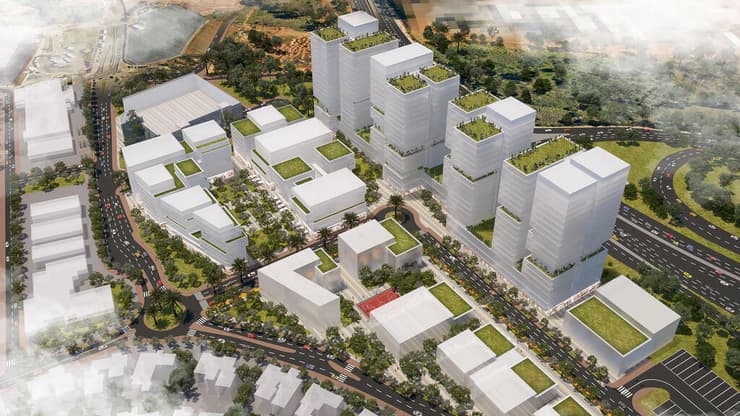 התוכנית של חברת ישראל קנדה על שטח מפעל "אלקו" הנטוש