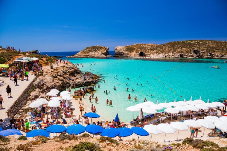 הלגונה הכחולה, מלטה (צילום: shutterstock) הלגונה הכחולה, מלטה