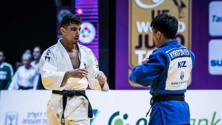 "מתרגש כמו לקראת דו קרב". פליקר (צילום: עודד קרני, איגוד הג'ודו) טל פליקר ג'ודוקא ישראלי