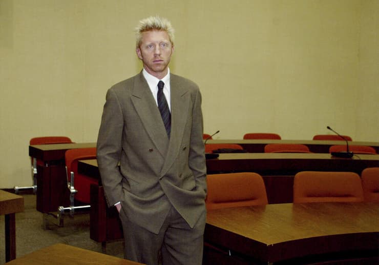 בוריס בקר טניסאי גרמני בבית המשפט ב-2002