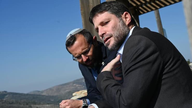 בדרך לבחירות. סמוטריץ' (צילום: נדב אבס) מסיבת עיתונאים של הציונות הדתית בגבעת הראל