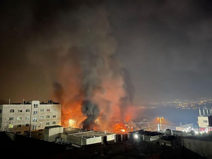 מתנחלים הציתו אש בחווארה בעקבות הפיגוע