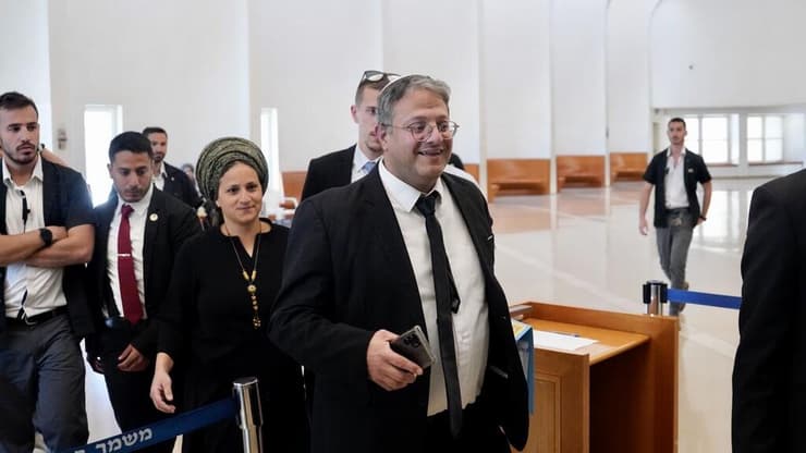 בן גביר נכנס לדיון בבג"ץ בנושא מינויו לתפקיד השר לביטחון לאומי