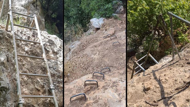 סולמות ויתדות במסלול התיכון והאתגרי