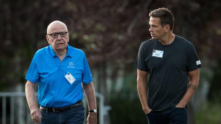 רופרט ולאכלן (צילום: Drew Angerer/GettyImages) רופרט מרדוק לכלן מרדוק