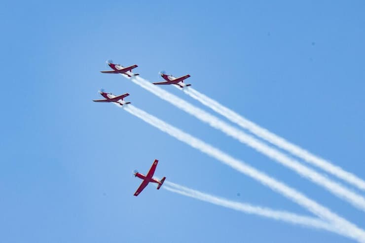 הכנות למטס יום העצמאות ב-2023 (צילום: דובר צה"ל) הכנות למטס חיל האוויר ביום העצמאות