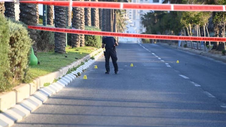 זירת תאונת הפגע וברח בנתניה