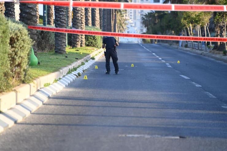 זירת תאונת הפגע וברח בנתניה