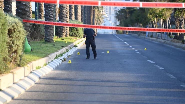 זירת תאונת הפגע וברח בנתניה