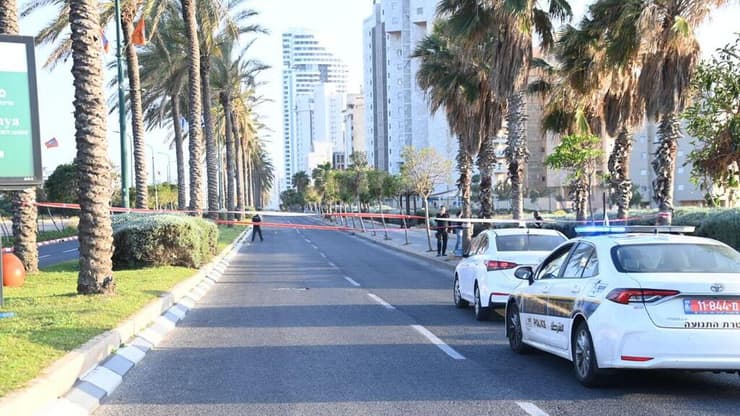 זירת תאונת הפגע וברח בנתניה