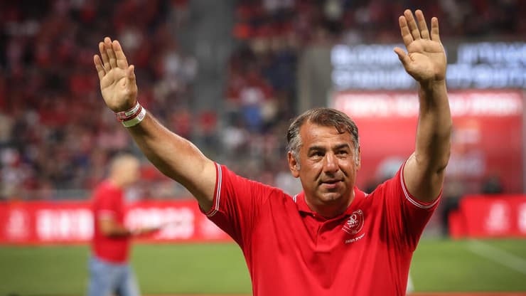 אישטוואן פישונט במשחק כוכבי העבר של הפועל ת"א