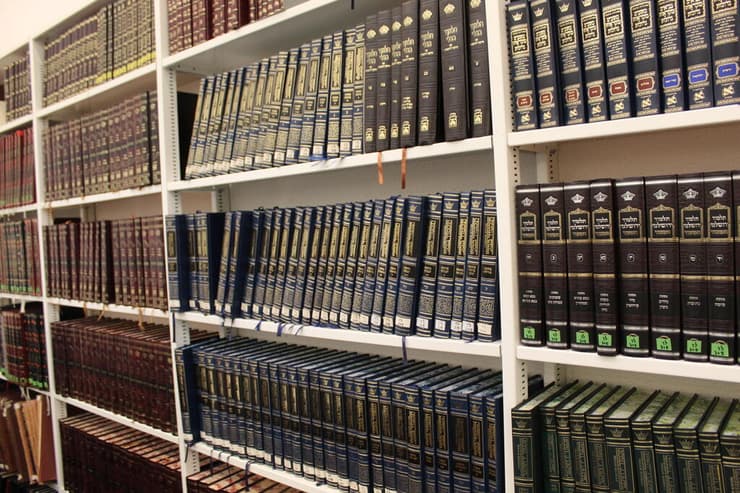מדפים עם גמרות בספרייה. יש ללמוד היסטוריה כדי לשנות את המציאות מדפים עם גמרות בספריית בית אריאלה