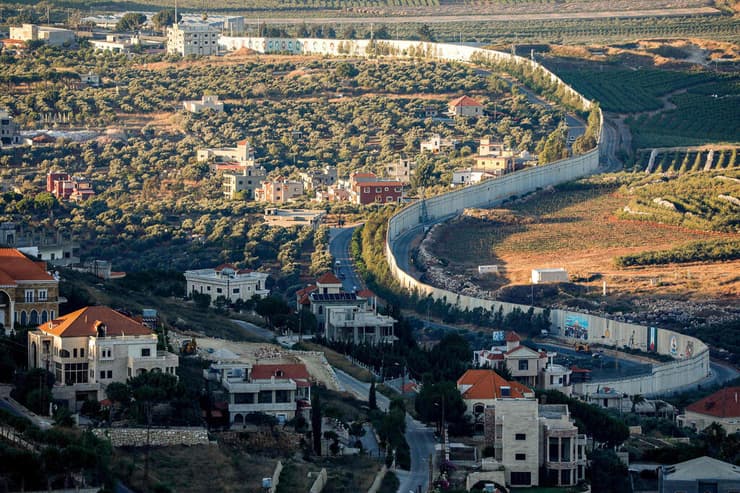 דרום לבנון חומה גבול ליד משגב עם